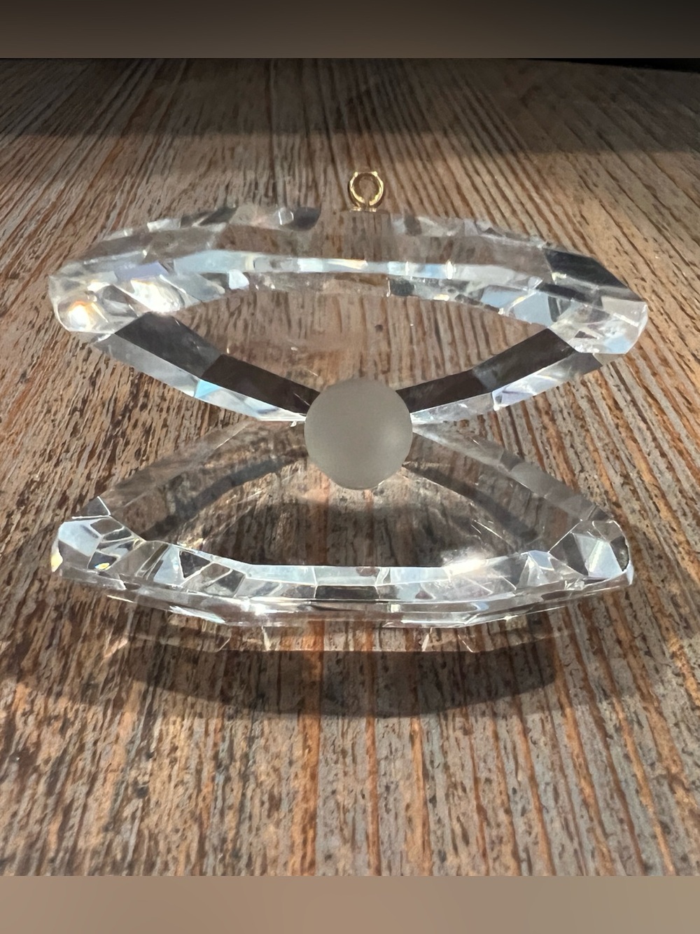 SWAROVSKI Crystal OPEN CLAM SHELL WITH PEARL, Aquatic World ornament